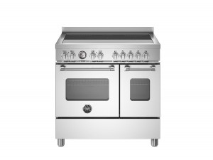 Bertazzoni Master-serien. 90 cm spis, 5 zon induktionshäll med flexizone, dubbelugn med varmluft + grill*. Rostfri. (MAS95I2EXT) - 5 års garanti