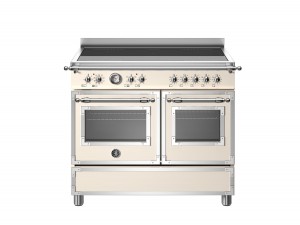 Bertazzoni Heritage-serien. 100 cm spis, elfenbensvit. 5 zon induktionshäll med flexizone, dubbelugn med varmluft + grill*. (HER105I2EAVT) - 5 års garanti