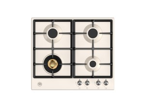 Bertazzoni Heritage-serien. 60 cm gashäll med wok (Avorio / rostfritt) (P604LHERAX) - 5 års garanti