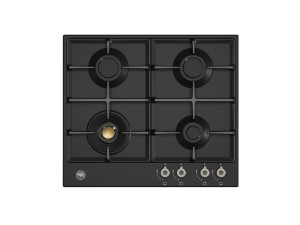 Bertazzoni Professional-serien. 60 cm gashäll med wok (Matt svart) (P604LPRONE) - 5 års garanti