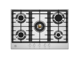 Bertazzoni Modern-serien. 75 cm gashäll med central wok. 5 zoner. (Rostfritt stål) (P755CMODX) - 5 års garanti