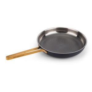 Vargen & Thor MODELL Xb - 28 cm stekpanna. Froststick-beläggning. (Mattsvart + Mässing). ARVET-serien. Fri frakt. - 2 års garanti