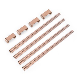 Vargen & Thor KITO - Chopsticks Koppar-Rosé (4 par + 4 ställ) - 2 års garanti