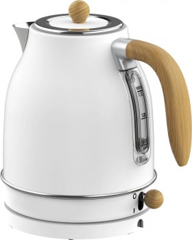 Witt Premium vattenkokare 1,7L trä-look (Vit - 61120066) - 2 års garanti