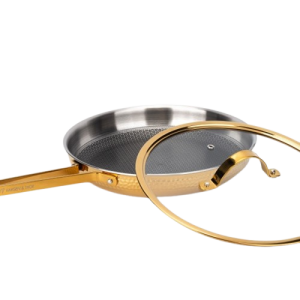 Vargen & Thor Modell Lb - 28 cm stekpanna m. lock, mässing. BRASSA-serien. - 2 års garanti