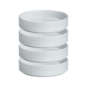 Vargen & Thor Servisen C - 4 x Skål (Vit) - 2 års garanti