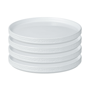 Vargen & Thor Servisen C - 4 x Tallrik (Vit) - 2 års garanti