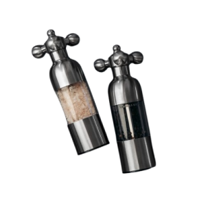 Vargen & Thor AXIA. Salt- och pepparkvarn. Keramiskt malverk. (Borstat stål). 2 års garanti - Fri frakt