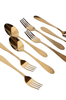 Vargen & Thor NIMBUS Dessert- / Förrättsbestick - 8 delar (Mässing) - 2 års garanti