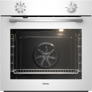 Cylinda Inbyggnadsugn. 60 cm. 72L. Vit / rostfri. Varmluft. Grill. 3D-funktion. 3-glas. (IBU5310V - 1004316) - 2 års garanti. Fri hemleverans