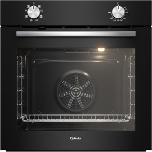 Cylinda Inbyggnadsugn. 60 cm. 72L. Svart / rostfri. Varmluft. Grill. 3D-funktion. 3-glas. (IBU5310RF - 1004315) - 2 års garanti. Fri hemleverans