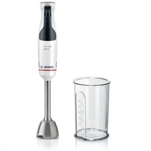 Bosch Stavmixer serie 4. 800W. inkl bägare. Anti-Splash. Vit. (MSM4W410) - Fri frakt, omgående leverans