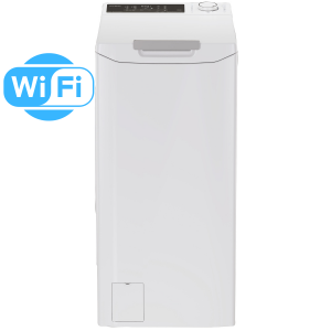 Candy Toppmatad tvättmaskin. 7kg. 1400rpm. Wi-Fi. Energiklass A. Inverter-motor. (ProWash 500 Toppmatad 7Kg - TCA474TM5-S) - 2 års fabriksgaranti. Fri frakt