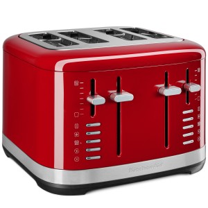KitchenAid Brödrost. 4 extra breda fack. Hölje i metall. Röd. (5KMT4109EER) - Fri frakt