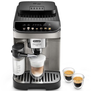 Delonghi Helautomatisk espressomaskin. Magnifica Evo. Mjölkskummare. 1,8L. 1450W. Rostfri. (ECAM290.81.TB) - Fri frakt