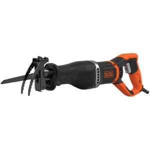 BLACK & DECKER Tiger-/Svärdsåg. 750W. Grenhållare & två sågblad. (BES301-QS) - Fri frakt