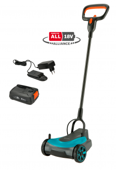 Gardena Batterklippare 18V. (HandyMower 22/18V P4A - 14620-20) KOMPLETT. 2,5Ah batteri + standardladdare) - Fri frakt