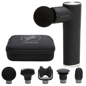 Champion Massagepistol Compact Power. 3300RPM. 1800mAh. Svart/Silver. (CHMG400) - Fri frakt