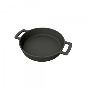 Outdoor Chef Gjutjärnspanna. 28 cm. Avtagbart handtag. Svart. (100001940) - Fri frakt
