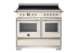 Bertazzoni Heritage-serien, Induktionsspis, 100 cm, 5 zoner, 2 ugnar. Elfenbensvit. (HER105I2EAVT2) - 5 års garanti