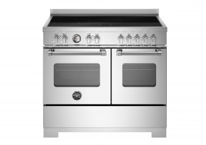Bertazzoni Master-serien. Induktionsspis, 100 cm, 5 zoner, dubbla ugnar. Rostfri. (MAS105I2EXT2) - 5 års garanti