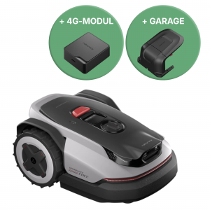 Roborock (RockNeo Q110) + garage & 4G-modul ingår. Trådlös robotgräsklippare.  2WD. RKT & VSLAM. Upp till 1000m2. 2 års garanti. - Fri frakt