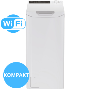 Candy Toppmatad tvättmaskin. 7kg. 1400rpm. Wi-Fi. Energiklass A. Inverter-motor. (ProWash 500 Toppmatad 7Kg - TCA474TM5-S) - 2 års fabriksgaranti. Fri frakt