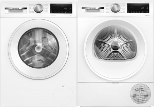 Bosch Serie 6. Tvätt & Tork – 9 kg. Värmepump. Iron Assist. AutoDry. (WGG244ZMSN) + (WQG2420ASN) Fri hemleverans. - 2 års garanti