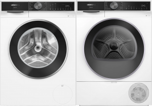 Siemens iQ500. Tvätt & Tork – 11 kg + 9 kg. Värmepump. Home Connect. smartFinish. intelligentDry. Vit. (WG64K2ZLSN) + (WQ42K20LSN) Fri hemleverans. - 2 års garanti