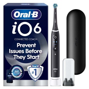 Oral-B Eltandborste iO6 Black Lava, 1 Extra Refill. (067850) - Fri frakt