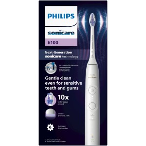 Philips Eltandborste Sonicare 6300. Vit. (HX7400/01) - Fri frakt