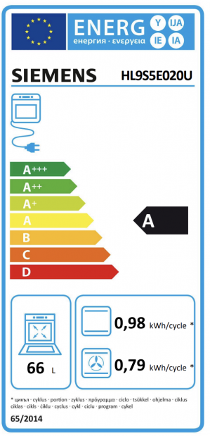 Energidekal Siemens iQ500, Spis med induktionshäll, Vit (HL9S5E020U) - 2 års garanti