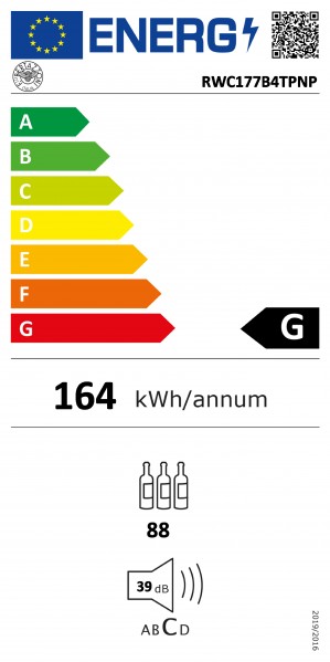 Energidekal Bertazzoni Integrerad vinkyl 177x56cm, door-on-door (RWC177B4TPNP) - 5 års garanti